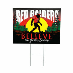 Texas Tech University Yard Sign, Bigfoot - Collegiate Home