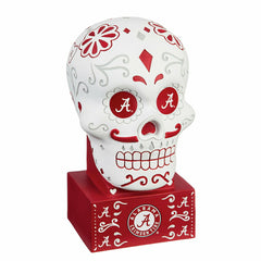 Alabama Sugar Skull Statue - Collegiate Home