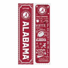 46" Double Sided Leaner, University of Alabama, Winter Seasonal - Collegiate Home