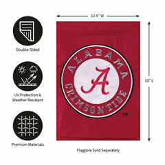 University of Alabama Crimson Tide Flag - Garden Size - Collegiate Home
