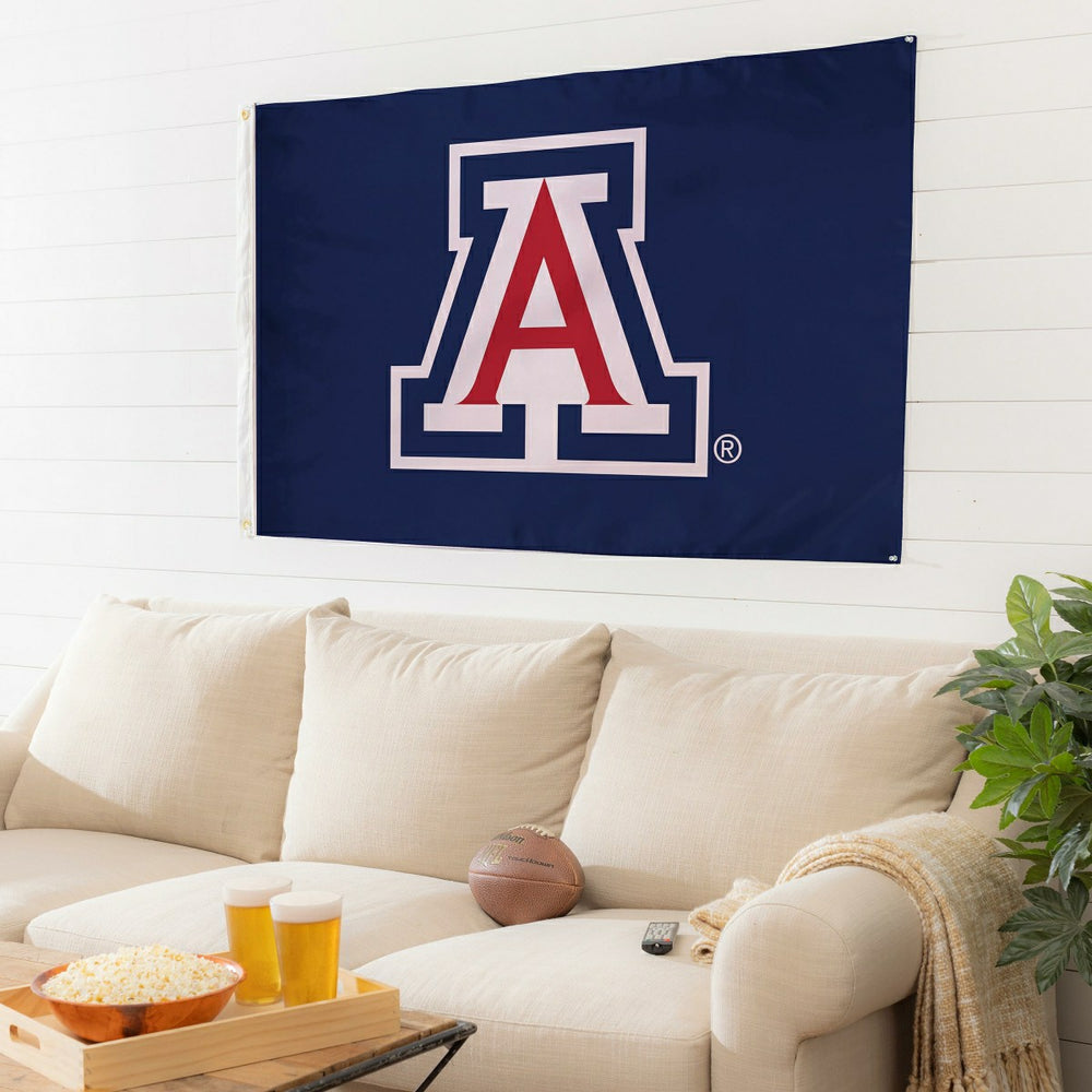 University of Arizona Single Sided Flag w/ 2 Grommets, 3'x5' - Collegiate Home