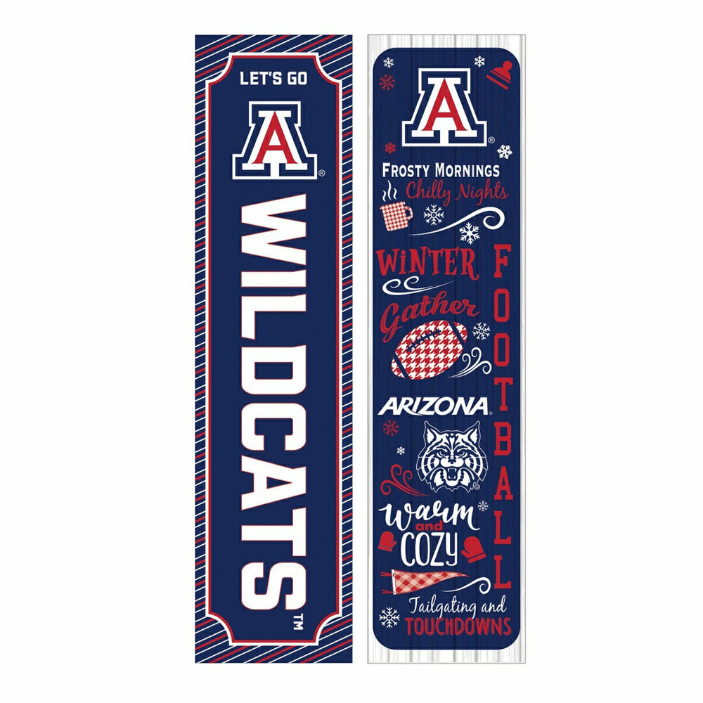 University of Arizona 46" Double Sided Leaner, Winter Seasonal - Collegiate Home
