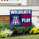 University of Arizona Coroplast Yard Sign "Fans Play Here" - Collegiate Home