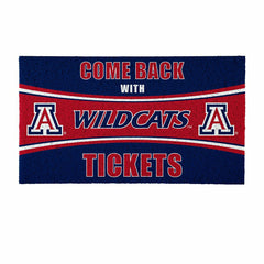 28" x 16" PVC Trapper Mat, Come Back with Tickets, University of Arizo - Collegiate
