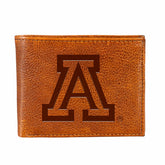 University of Arizona, Embossed 100% Genuine Tumbled Leather Passcase - Collegiate Home
