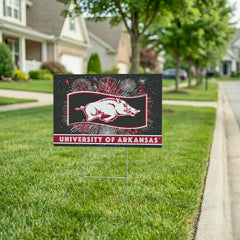 University of Arkansas Yard Sign, Patriotic - Collegiate Home