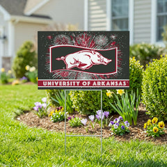 University of Arkansas Yard Sign, Patriotic - Collegiate Home