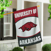 University of Arkansas Suede House Flag - Collegiate Home