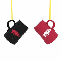 University of Arkansas Ceramic Mini Stein, 3oz, set of 2 - Collegiate Home