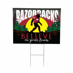 University of Arkansas Yard Sign, Bigfoot - Collegiate Home