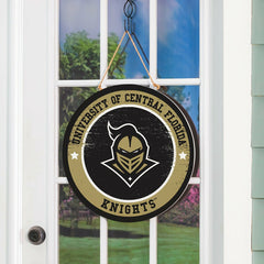 University of Central Florida Round Door Décor with Hanging Rope, 18x1 - Collegiate Home