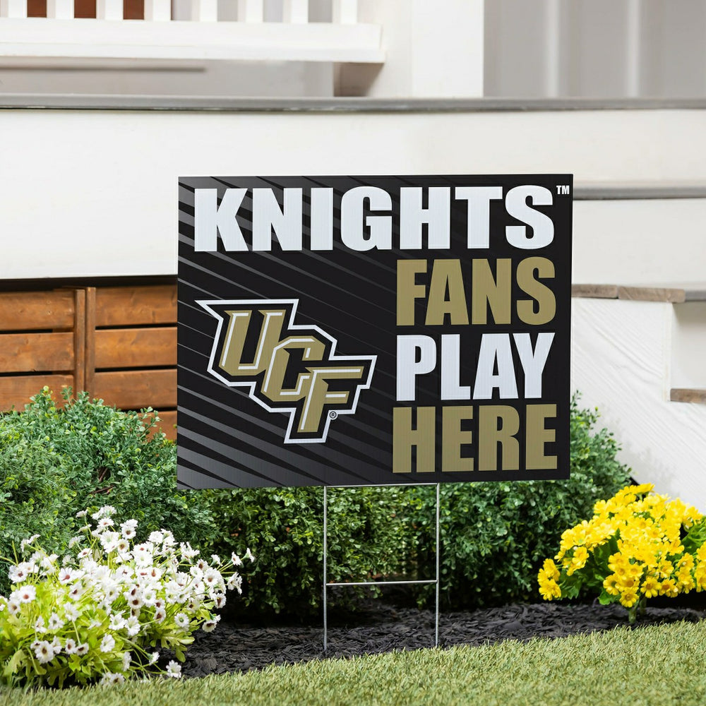 University of Central Florida Coroplast Yard Sign "Fans Play Here" - Collegiate Home