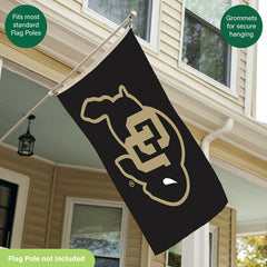 University of Colorado Single Sided Flag w/ 2 Grommets, 3'x5' - Collegiate Home