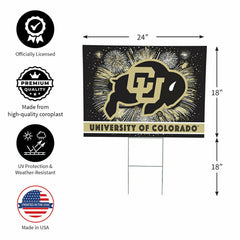 University of Colorado Yard Sign, Patriotic - Collegiate Home