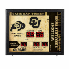 Bluetooth Scoreboard Wall Clock, University of Colorado - Collegiate Home