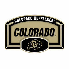 University of Colorado USA Embossed Steel Wall Sign, 11" x 17" - Collegiate Home