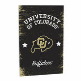 University of Colorado Wood Wall Sign, 16x24 - Collegiate Home