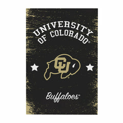 University of Colorado Wood Wall Sign, 16x24 - Collegiate Home