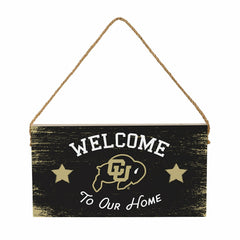 University of Colorado Wood Wall Sign, 6x11 - Collegiate Home