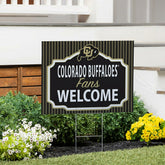 University of Colorado Coroplast Yard Sign, "Fans Welcome" - Collegiate Home
