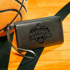 University of Auburn, Mens NCAA Basketball Champions Wristlet Wallet, Black - Collegiate Home