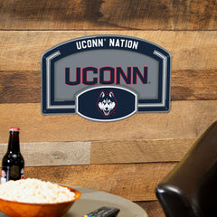 University of Connecticut USA Embossed Steel Wall Sign, 11" x 17" - Collegiate Home