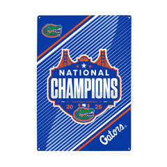 University of Florida, Mens NCAA Basketball Champions Metal Wall Sign, - Collegiate Home