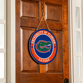 University of Florida Round Door Décor with Hanging Rope, 18x18 - Collegiate Home