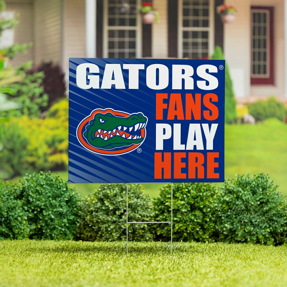 University of Florida Coroplast Yard Sign "Fans Play Here" - Collegiate Home