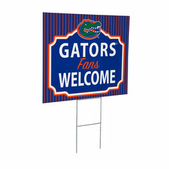 University of Florida Coroplast Yard Sign, "Fans Welcome" - Collegiate Home