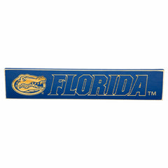 University of Florida Engraved Wood Sign, 3.5" x 18" - Collegiate Home