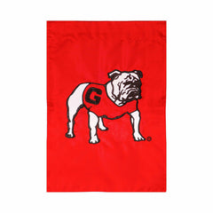 University of Georgia Alternate Bulldog Logo Applique Garden Flag - Collegiate Home