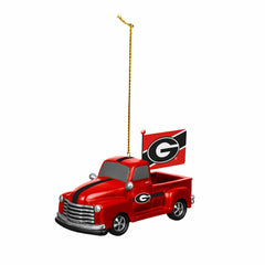 University of Georgia Rally Truck Ornament, Set of 2 - Collegiate Home