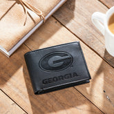University of Georgia, Bi-Fold Wallet, Black - Collegiate Home