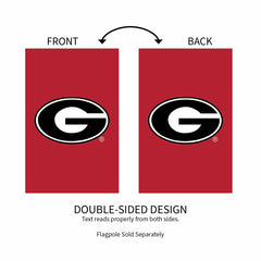 University of Georgia Applique House Flag - Collegiate Home