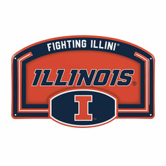 University of Illinois USA Embossed Steel Wall Sign, 11" x 17" - Collegiate Home