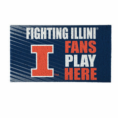 University of Illinois Fan Mat, 28"x16" - Collegiate