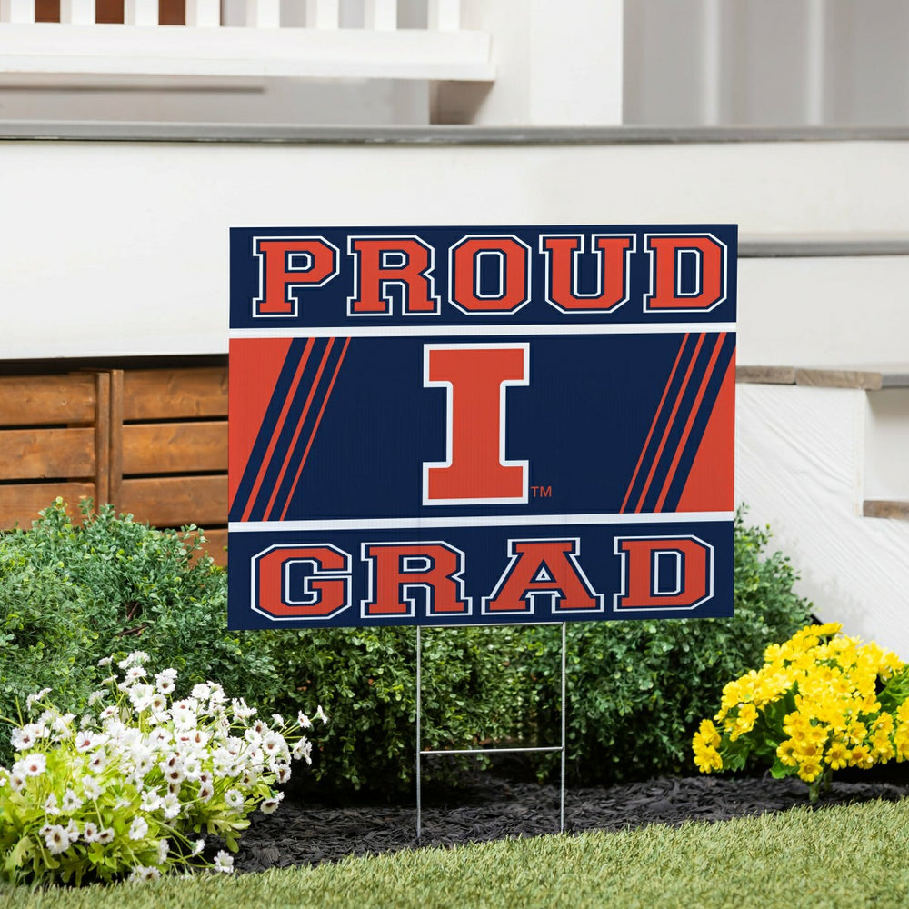 University of Illinois Coroplast Yard Sign Graduate - Collegiate Home