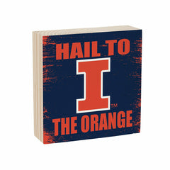 University of Illinois Plock, Down Home Fans, 6x6 - Collegiate Home