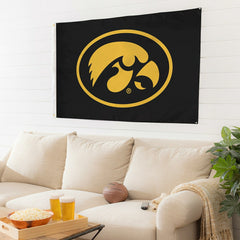 University of Iowa Single Sided Estate Flag with 2 Grommets, 3'x5' - Collegiate Home