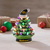 8" LED Ceramic Christmas Tree, University of Iowa - Collegiate Home