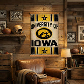 University of Iowa, Canvas Wall Tapestry, Medium, 36x24 - Collegiate Home