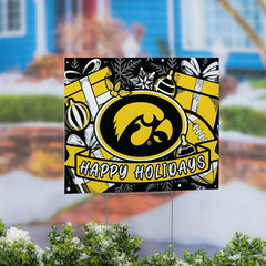 University of Iowa Yard Sign, Holiday - Collegiate Home