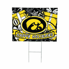 University of Iowa Yard Sign, Holiday - Collegiate Home