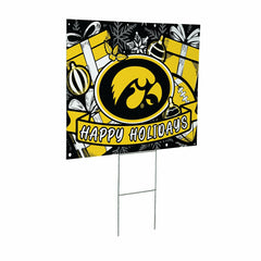 University of Iowa Yard Sign, Holiday - Collegiate Home