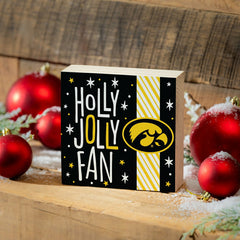 University of Iowa Block, Holiday, 6x6 - Collegiate Home