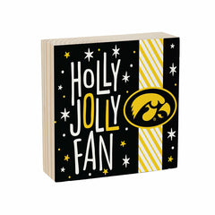 University of Iowa Block, Holiday, 6x6 - Collegiate Home