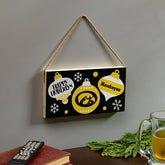 University of Iowa Holiday Wood Wall Sign, 6x11 - Collegiate Home