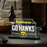 University of Iowa College Rectangle Desklite LED Decor - Collegiate Home