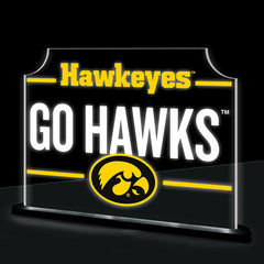 University of Iowa College Rectangle Desklite LED Decor - Collegiate Home